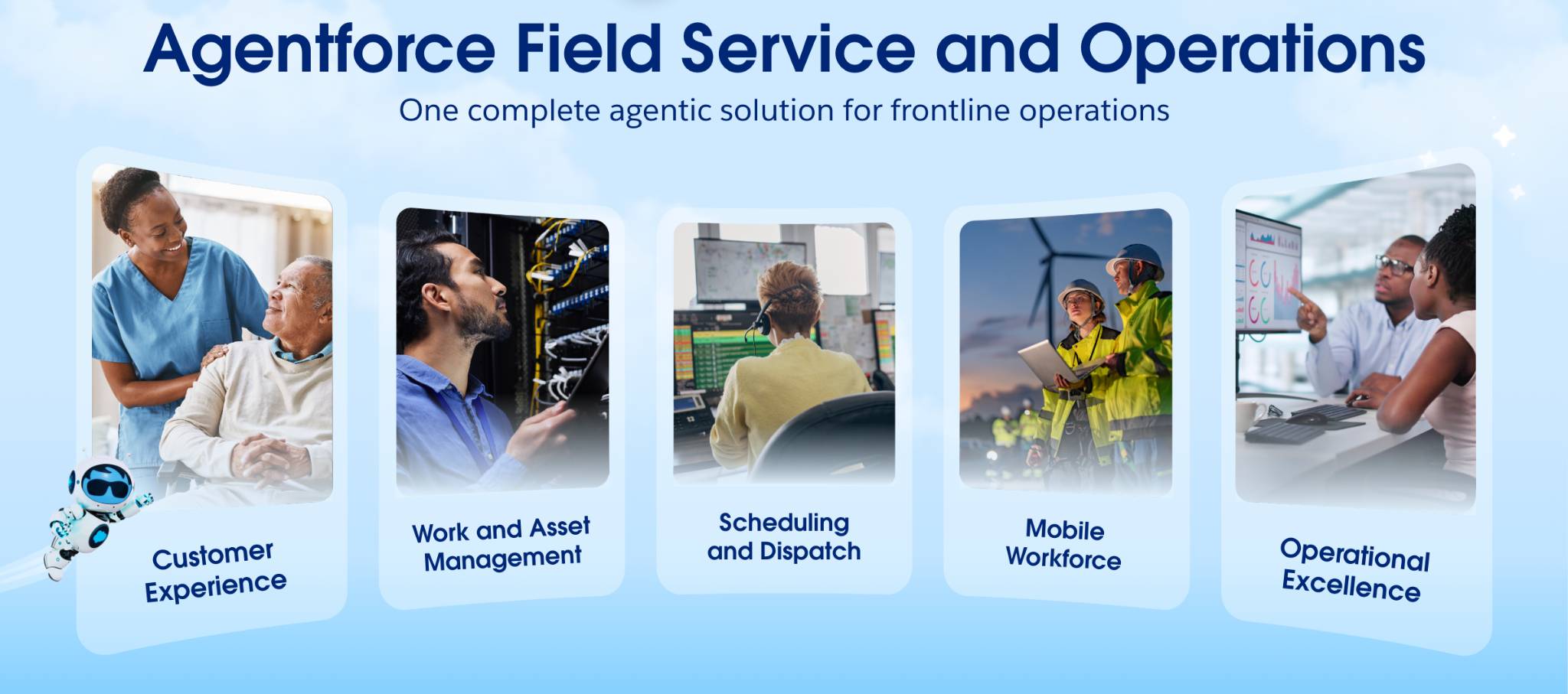 Field Service and Operations is a complete agentic solution for all frontline operations.