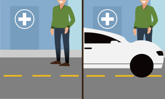 Charles with and without the ride service arranged for him to pick up his prescriptions.