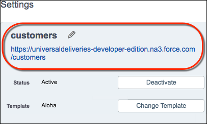 URL for external identity community