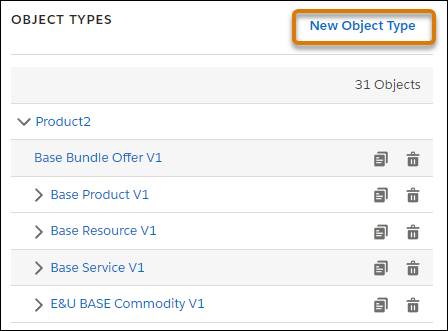 The New Object Type button.
