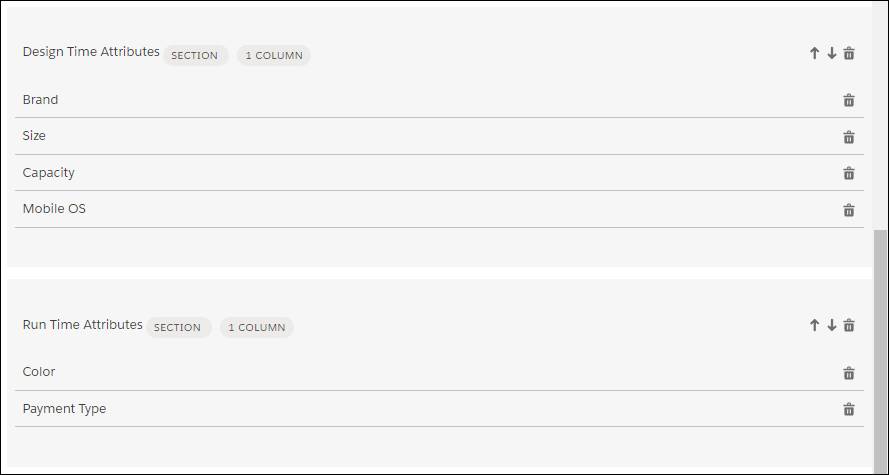 The Design Time Attributes and Run Time Attributes sections on the Smartphone object type layout.