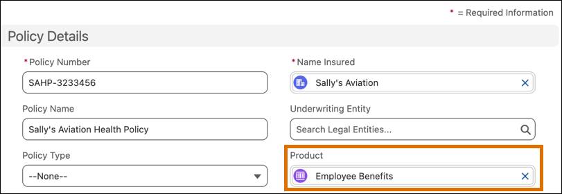 New Health policy linked to Employee Benefits product.