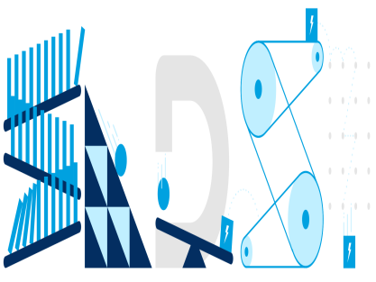 Una máquina de estilo Rube Goldberg representando la estructura federada de SLDS