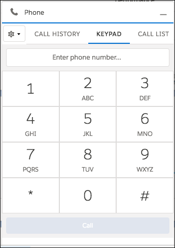 Call panel