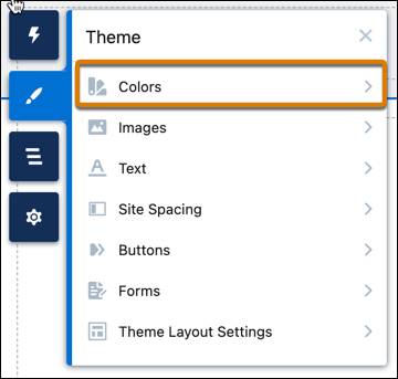 Theme panel