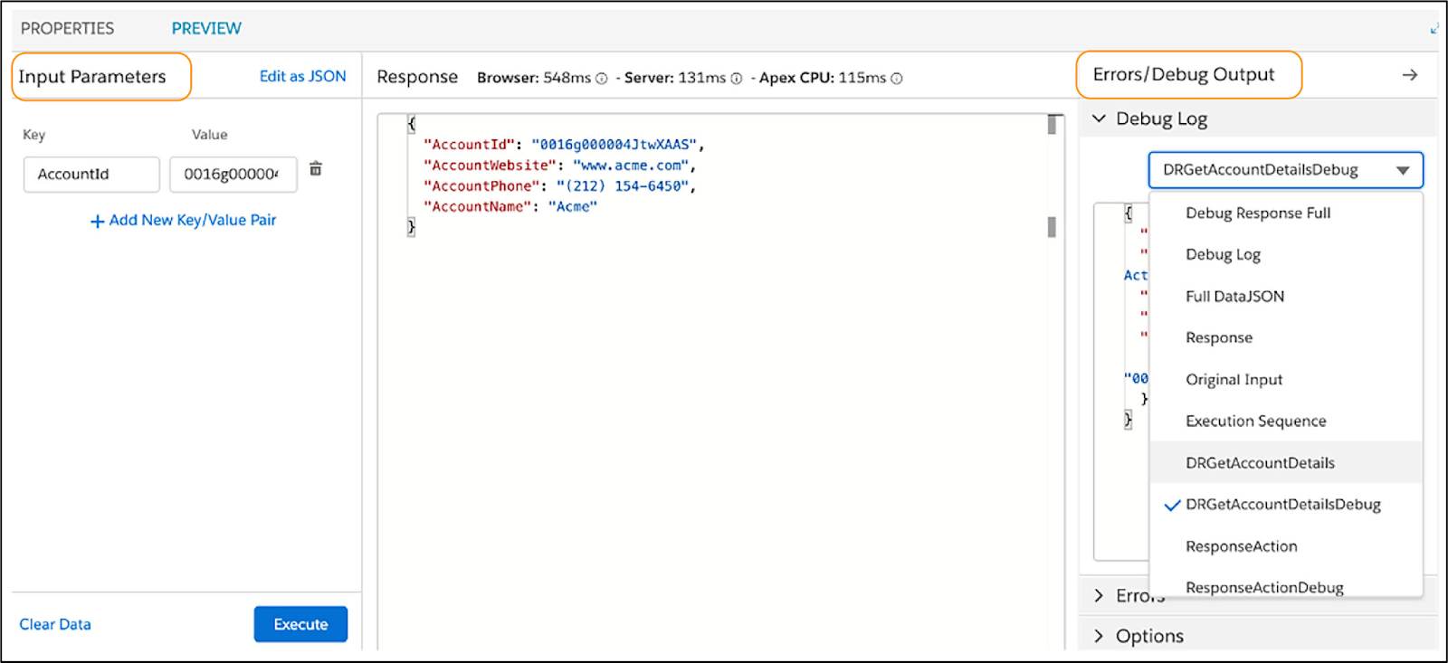The Preview pane