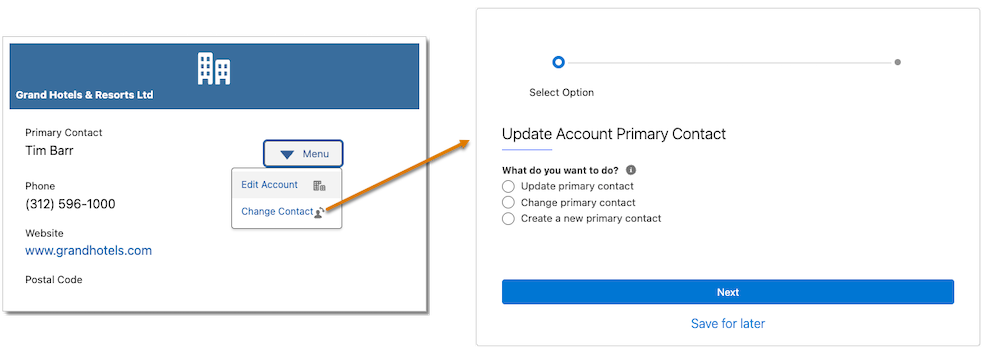 Screenshot corresponding to the preceding description of Flexcards.