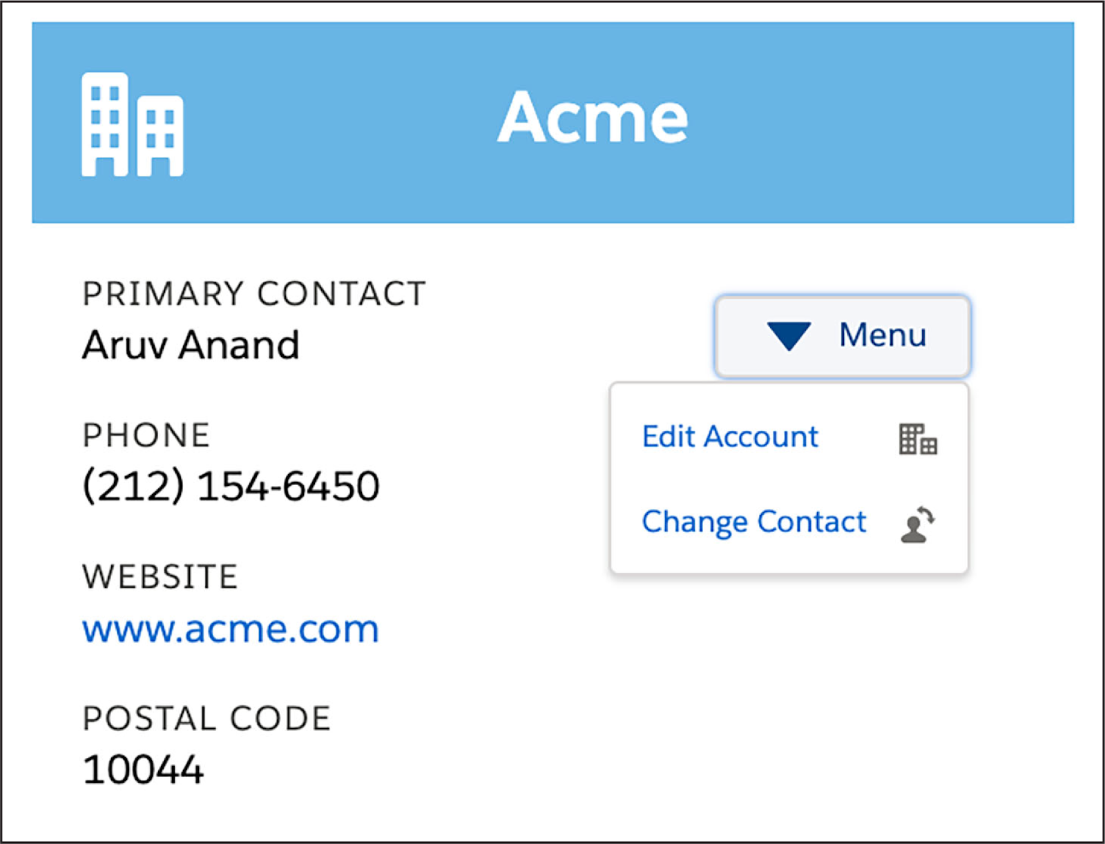 An Account Flexcard