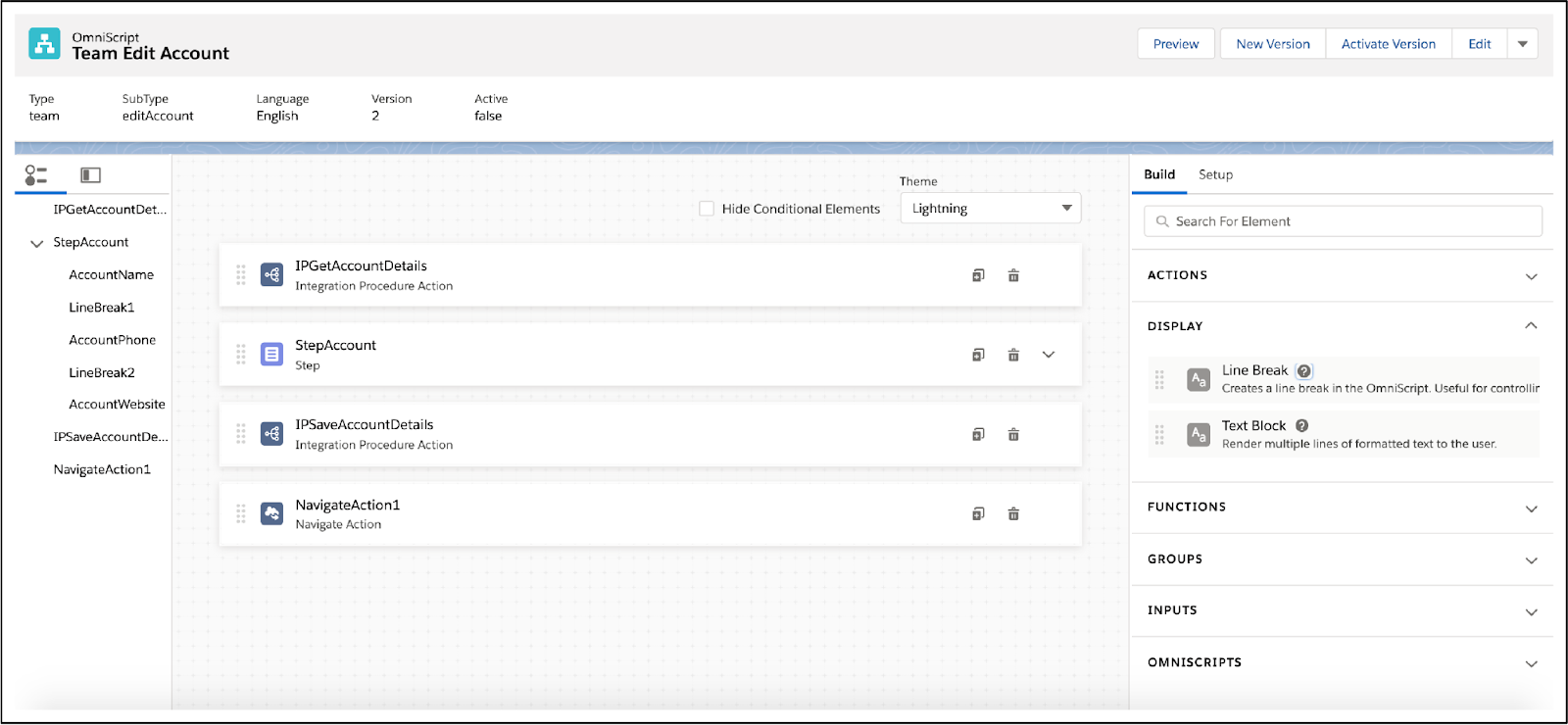 The Omniscript Designer UI