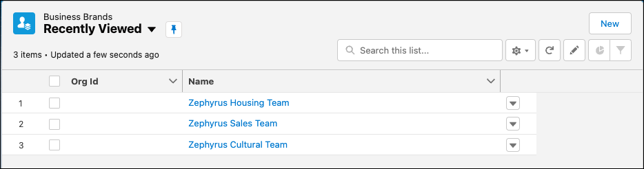 Business Brands record for Zephyrus teams
