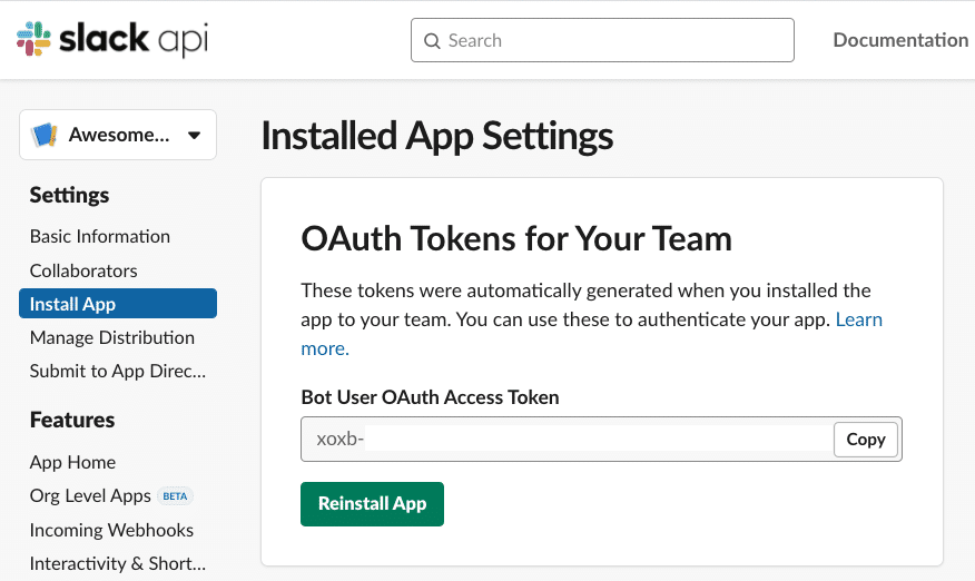 OAuth 2.0 を使用して認証フローを作成すると、さまざまなワークスペースのさまざまなユーザーがアプリを許可し、そのユーザーまたはワークスペース用のアクセストークンを生成できるようになります。これは、アプリを自由に展開するための重要なステップの 1 つです。