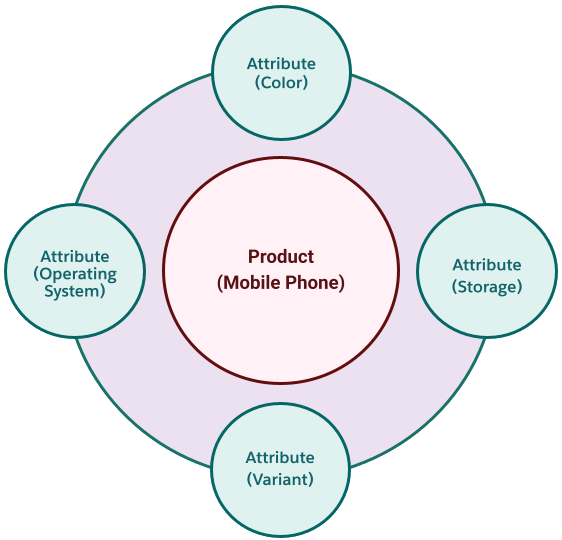 Product and its attributes.