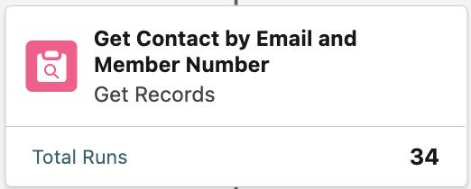Get Contact by Email and Member Number flow.