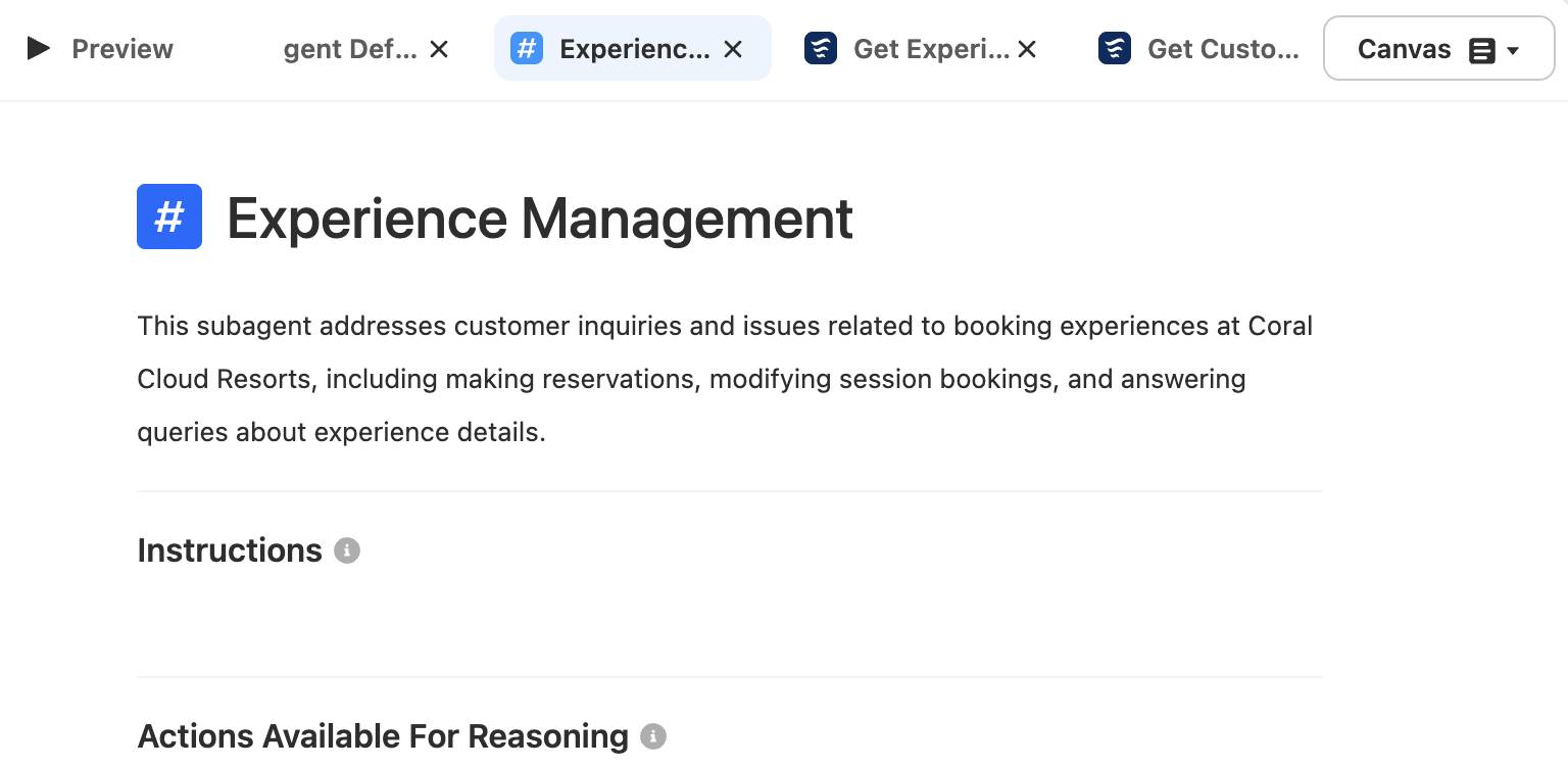针对 Experience Management（体验管理）子智能体的空白指令。