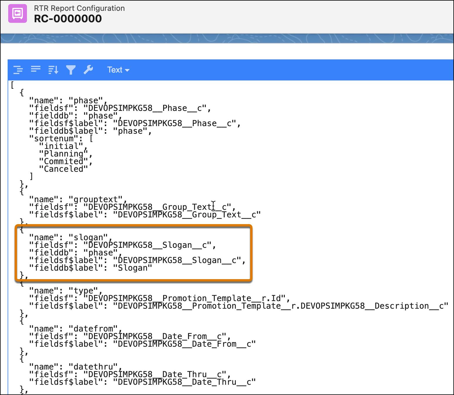 Corresponding image of information.
