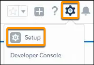 Menu de configuração
