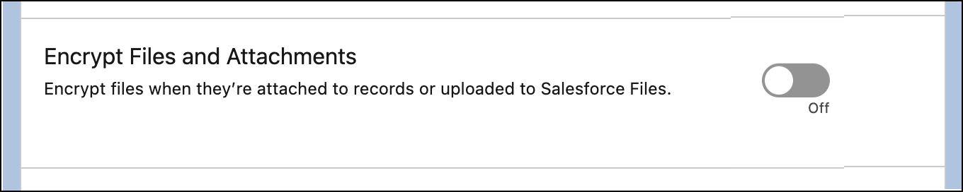 Encrypt Files and Attachments option.