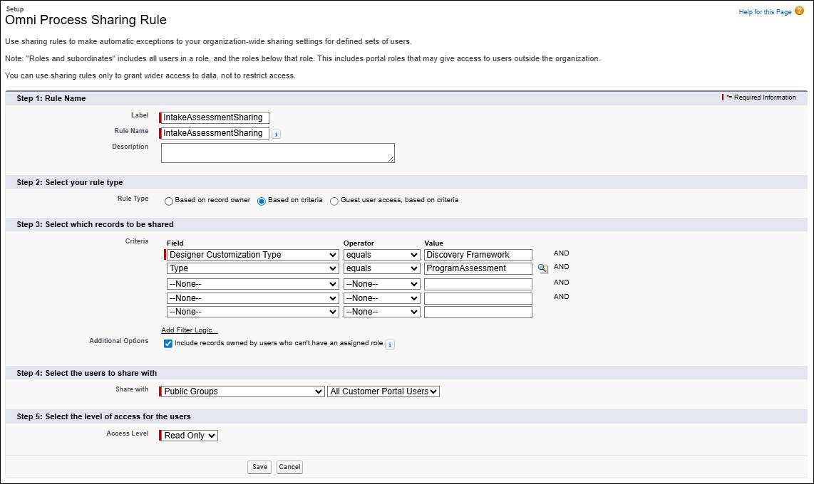 Omni Process Sharing Rule.