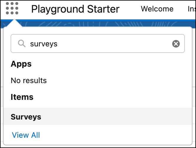 Salesforce App Launcher showing all the items are available for use to the user.