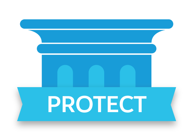 Pillar labeled Protect