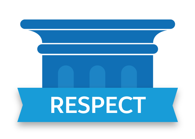 Pillar labeled Respect