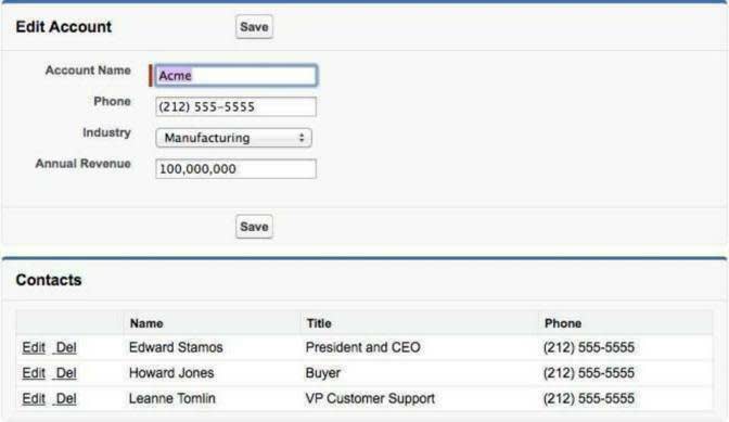 Modificar cuenta con registros de contacto relacionados