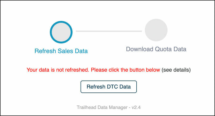 [Refresh DTC Data (DTC データの更新)] オプション