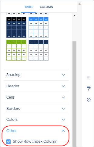 As propriedades do widget aparecem no painel direito.