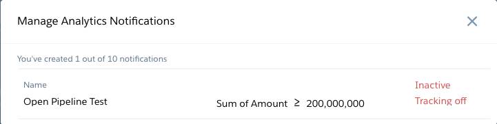 Gérer les notifications Analytics