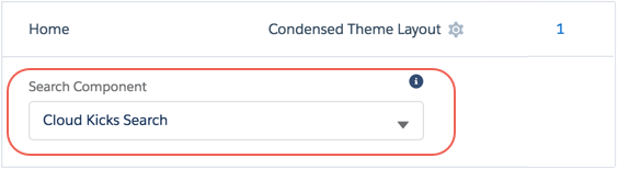 Search Component option for a custom Cloud Kicks Search component