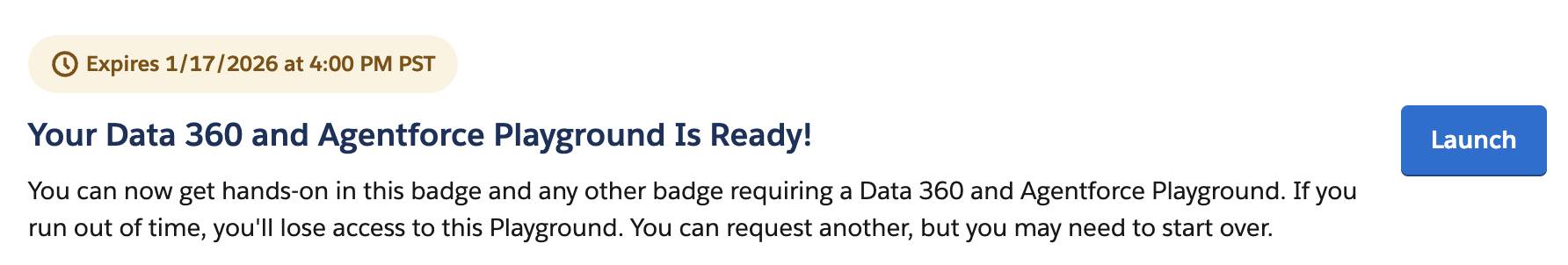 Org selection and Launch button in the Challenge section of this page.