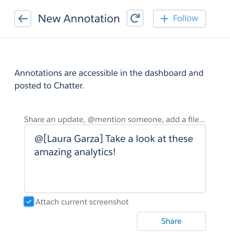 The New Annotation box is where you enter a note for Laura Garza.