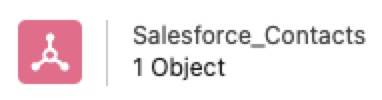 Salesforce CRM の取引先責任者のカスタムデータバンドル
