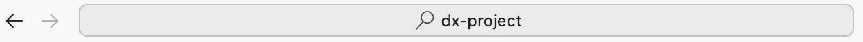 dx-project search bar.