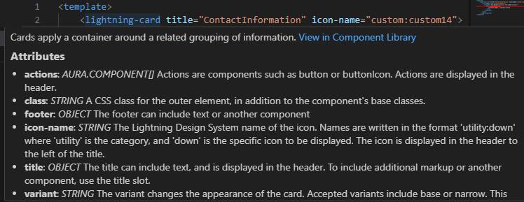 Documentation sur les composants Lightning de base.