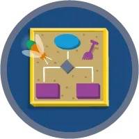 Corresponding badge art