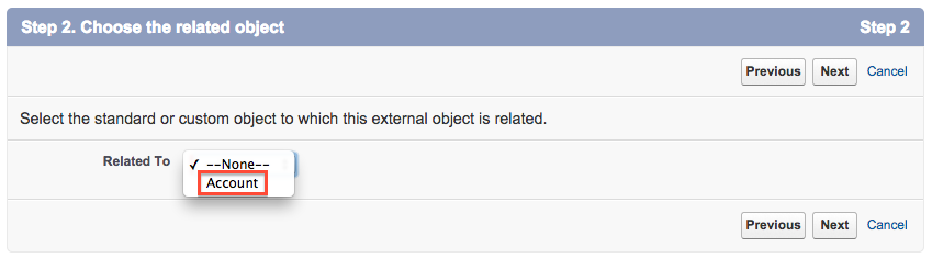 Select account