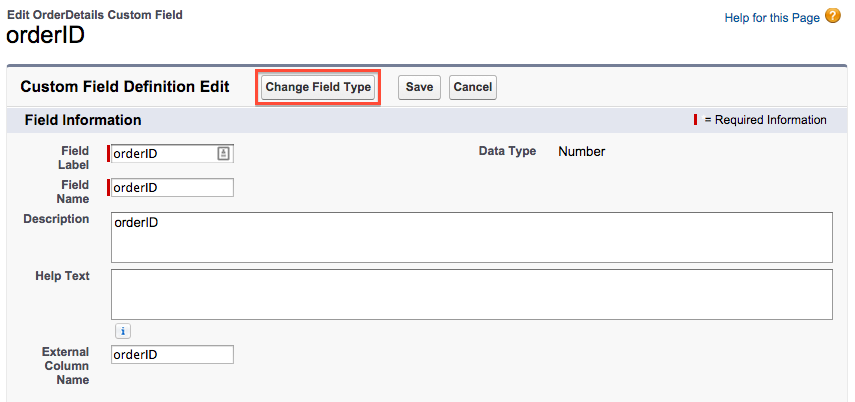 Edit Order ID details