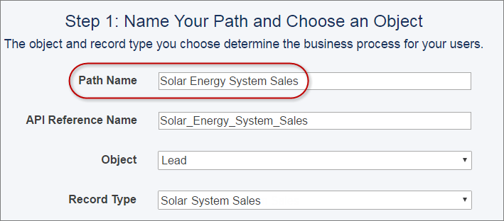 Name Your Sales Path