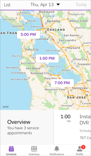 Field Service Lightning on a mobile device