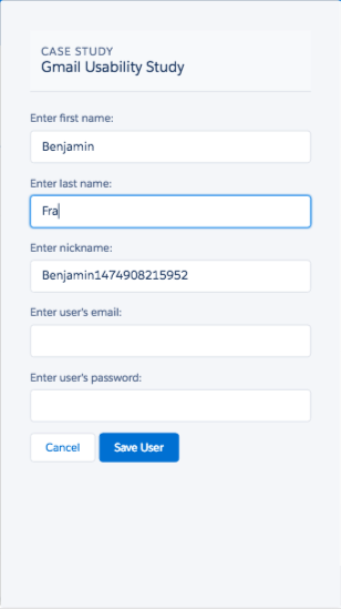 Case Study action in the Salesforce app