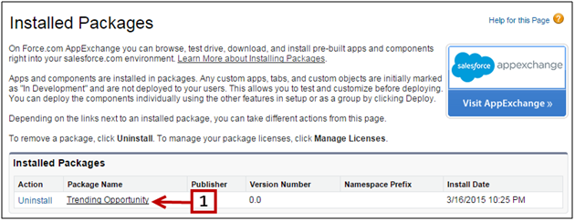 View installed packages