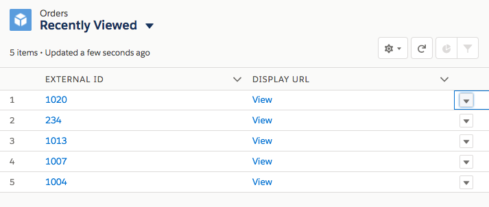 View External ID of order