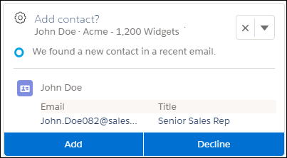 Contact suggestion