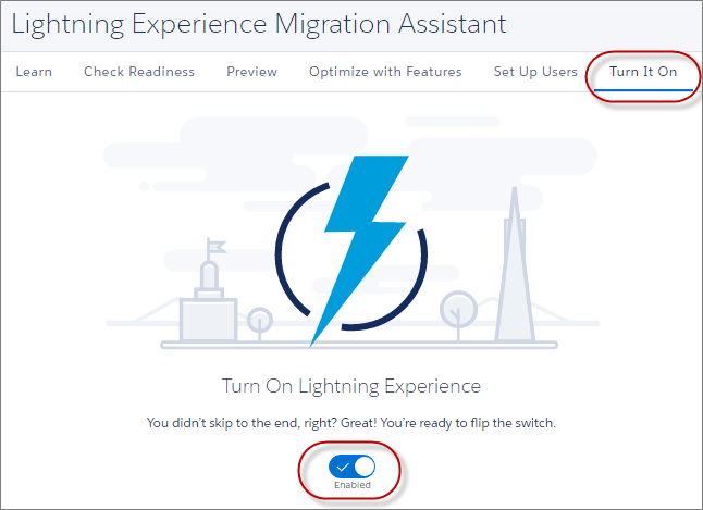 Enable Lightning Experience