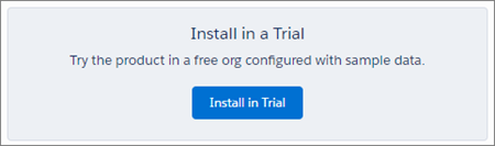 Install in a new free trial button