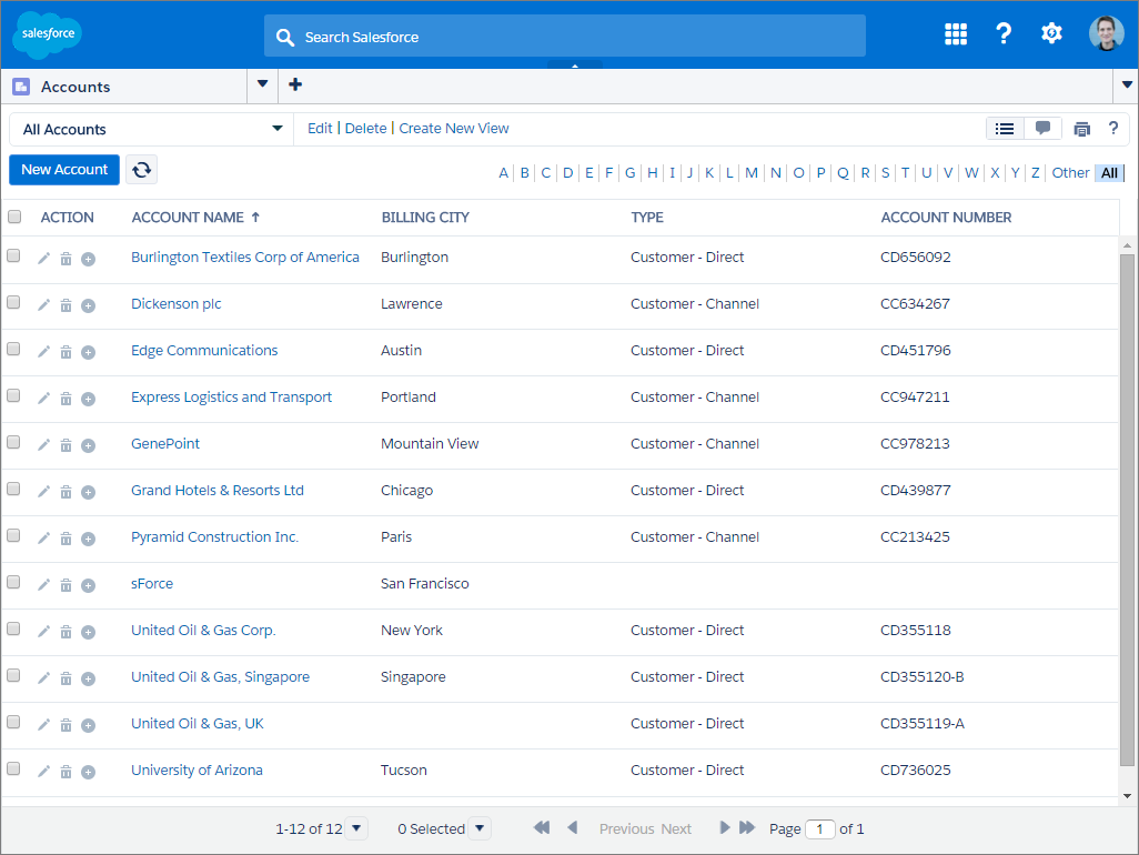 A screen shot of the sample console.