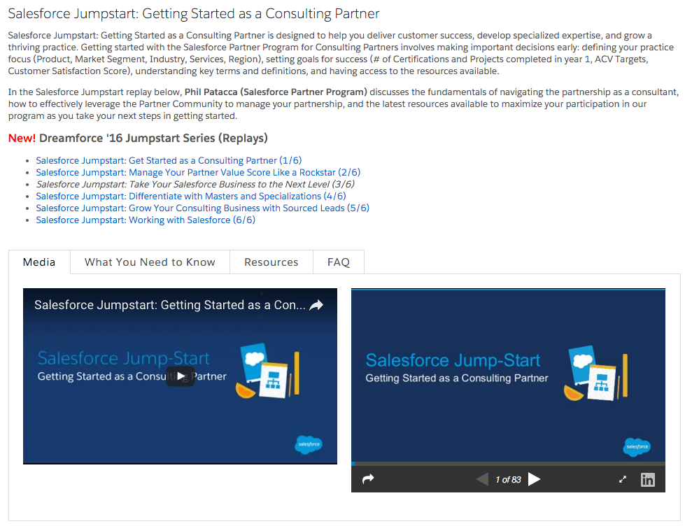The Jumpstart page is rich with materials to help you learn more.