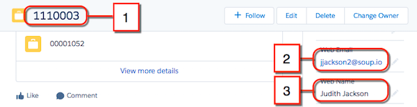 Case with device ID in subject field and correct name and email.