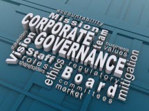 word cloud of governance words